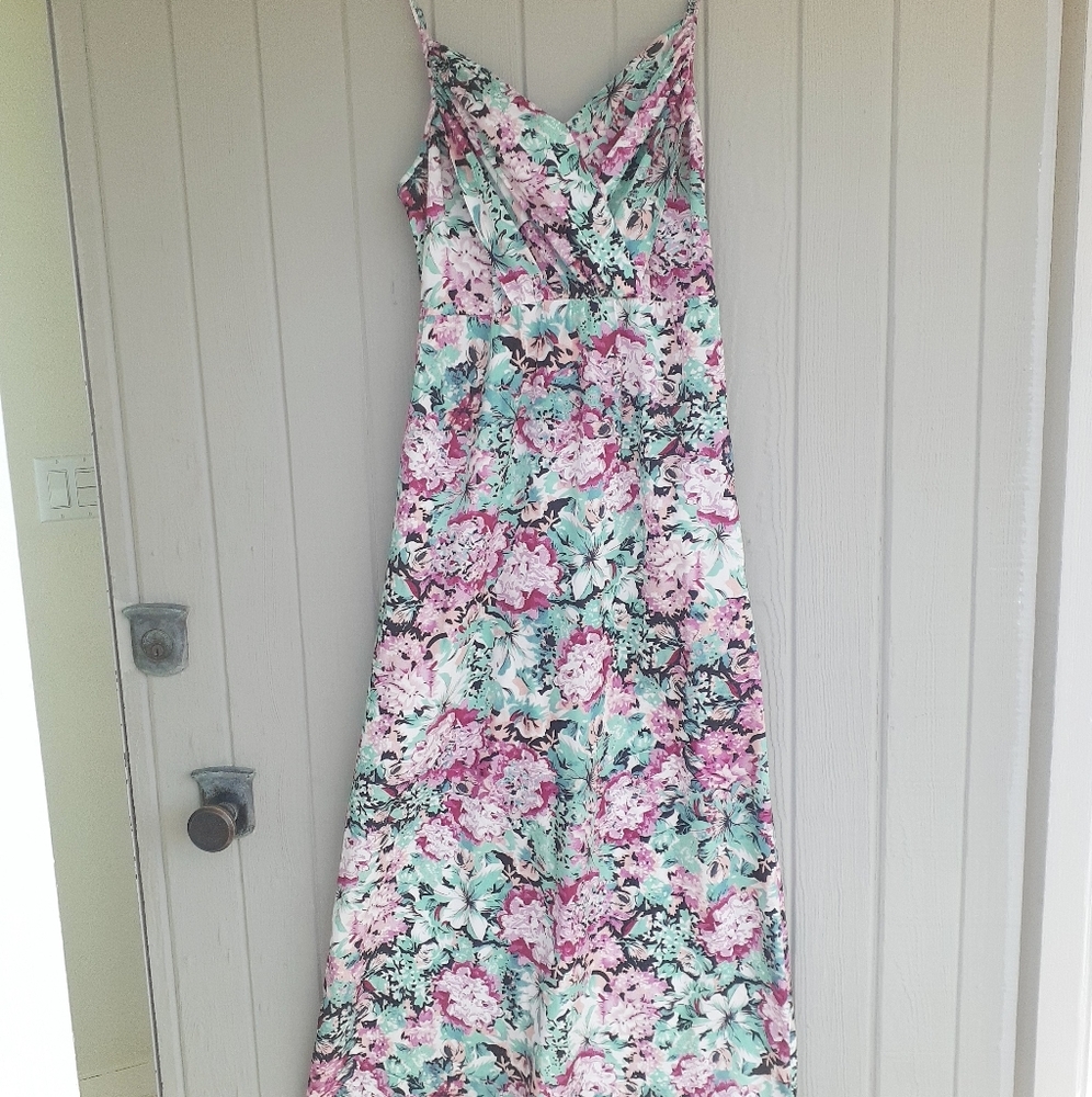 Felisity & Coco Flower Maxi Dress Size M